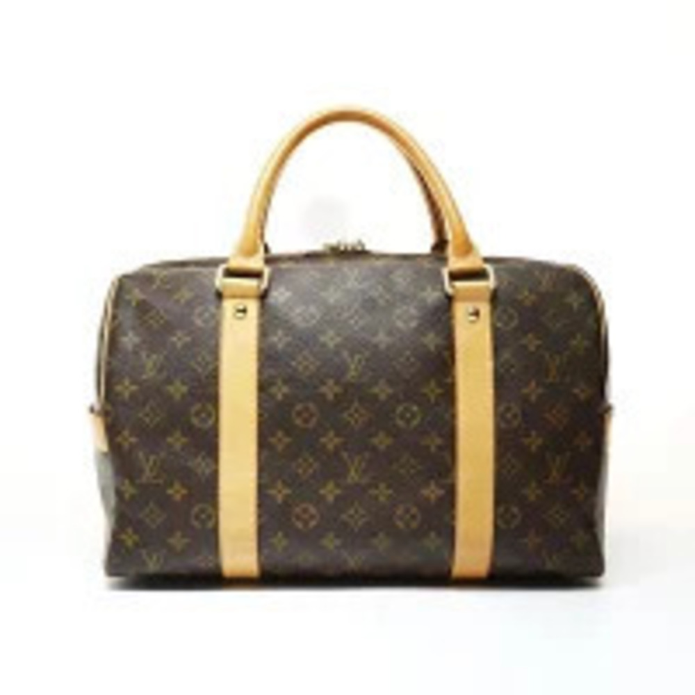 Louis Vuitton Carryall Monogram Boston Bag Brown